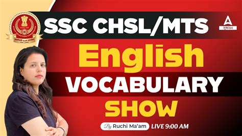 SSC CHSL MTS English Vocabulary 2023 Synonyms Antonyms One Word