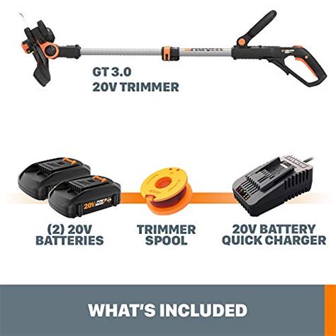 Worx Wg163 10 Gt 3 0 20v Powershare 12 Cordless String Trimmer And Edger