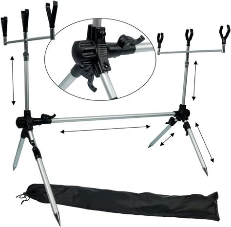 Rod Pod Support De Canne P Che La Carpe R Glable Amazon Fr