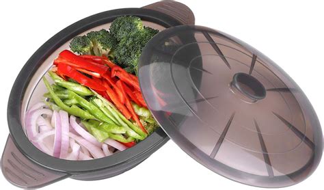 Amazon Microwave Steamer Cooker Collapsible Bowl Silicone Steamer