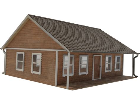 Wooden House Free 3d Models Download Free3d