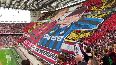 Tifo AC Milan VS Inter Milan YouTube