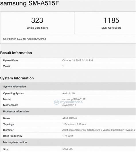 Geekbench Revela Especifica Es Do Galaxy A