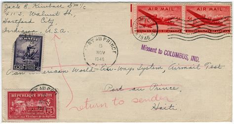 Objects Airmail Flight Cover Pan American Airways Airmail Test