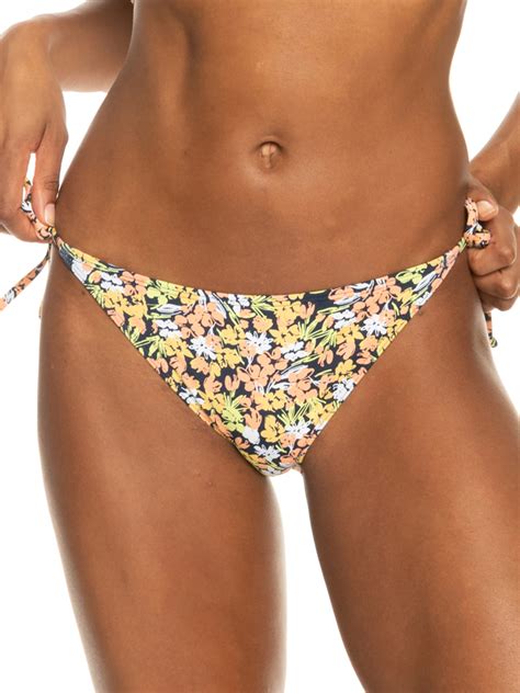 Printed Beach Classics Tie Side Bikini Bottoms For Women Roxy