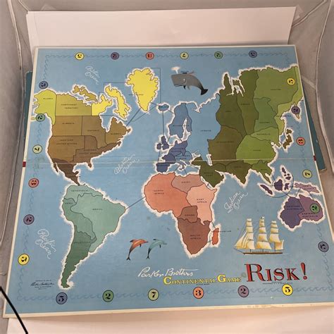 Parker Brothers Risk Nostalgia Series Continental Board Game 1959 Ebay