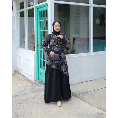 Jual Benang Raja Gamis Batik Motif Kembang Api Shopee Indonesia