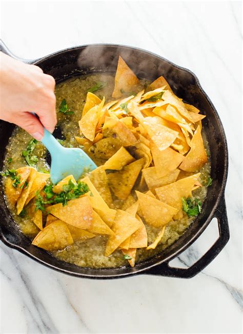 Chilaquiles Verdes With Baked Tortilla Chips Cookie And Kate