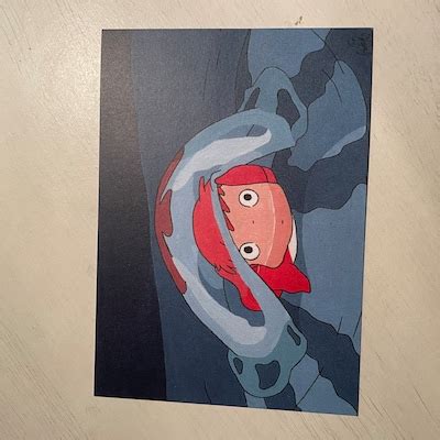 Ponyo Art Print A5, A6 - Etsy