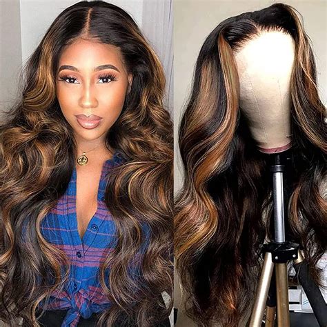 Ownmehair Full 360 Lace Front Wigs Human Hair Balayage