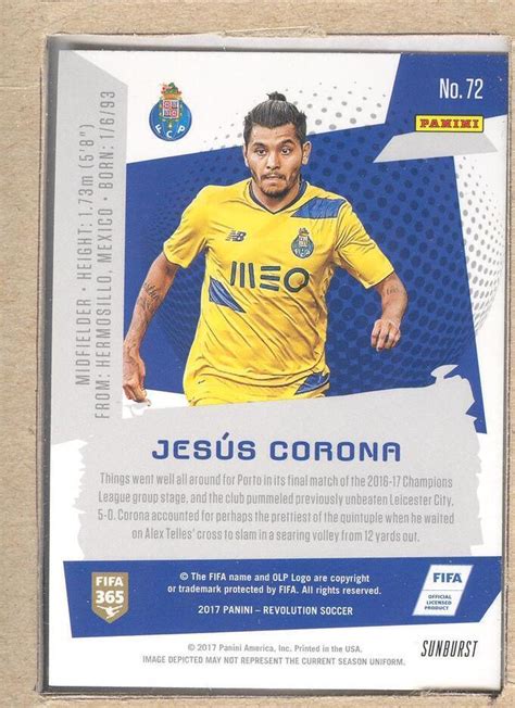 Jesus Corona Panini Revolution Sunburst Fc Porto Ebay