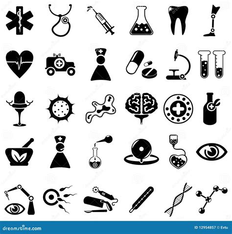 Medische Pictogrammen Vector Illustratie Illustration Of Illustratie