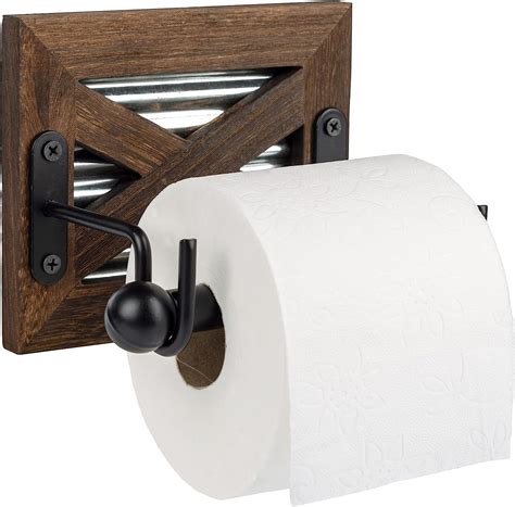 Porte Papier Toilette Bois écologique adhésif Porte Papier WC Bois