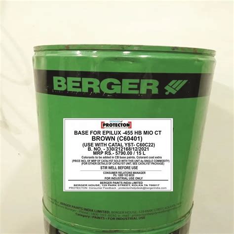 Berger Epoxy Paints 20 L Berger Epoxy Floor Paints Latest Price