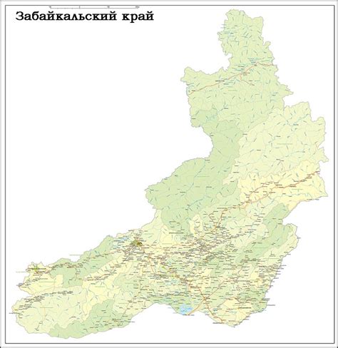 Карта Забайкальского края