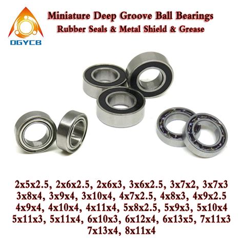 Pcs Zz Open X X X X Mm Deep Groove Ball Bearing Z