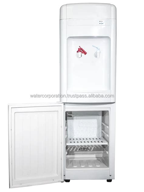 Freestanding Pou Hot And Cold Water Dispenser With Refrigerator Cabinet Micron Activated