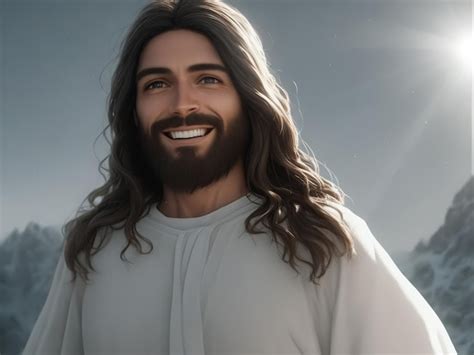 Premium Ai Image Hyper Realistic Ultra Detailed Photograph Of Jesus