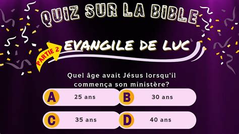 Quiz sur la bible avec questions et réponses en français quizz