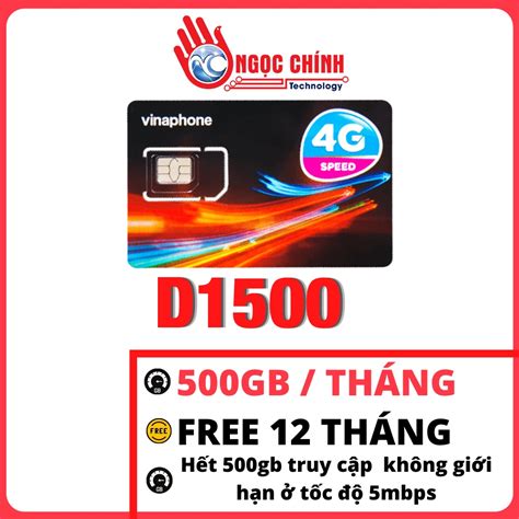 TRỌN GÓI 1 NĂM SIM 4G Vinaphone D1500 tặng 500gb tháng 12 tháng