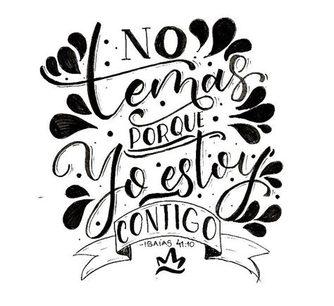 Lettering Caligraf A En Instagram No Temas Porque Yo