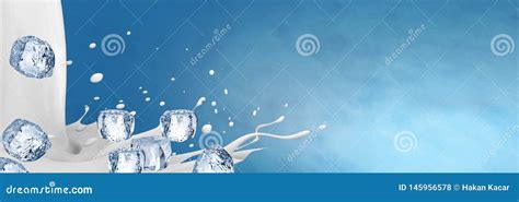 Ilustraci N 3D El Ejemplo Del Chapoteo De La Leche Leche Realista