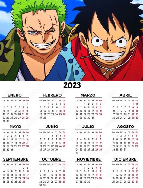 Calendario naruto 2023 – Artofit