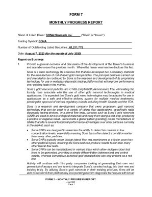 Fillable Online Cse Form July Monthly Progress Report Sona