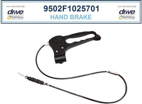 Drive Medical 10257 Rollator Replacement Hand Brake With Cable Part 9502f1025701 1