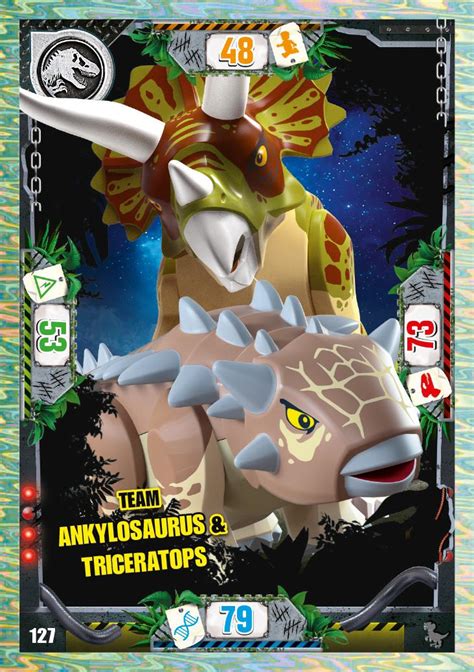 Nummer I Team Ankylosaurus Triceratops I Lego Jurassic World Tcg