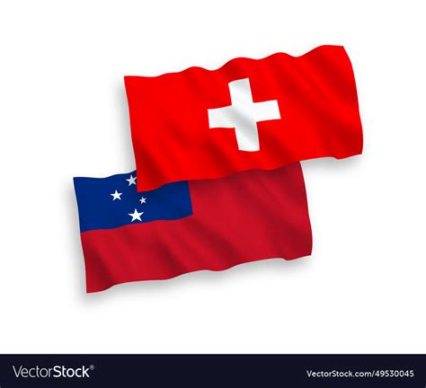 Flags of independent state samoa Royalty Free Vector Image