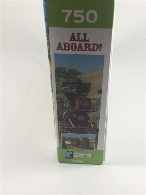 New Ceaco All Aboard Steam Engine Train Jigsaw Puzzle Pcs Virginia