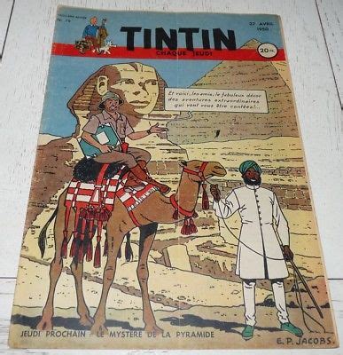 Comicsvalue TINTIN 27 04 1950 N79 HERGE BLAKE MORTIMER JACOBS