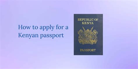 How To Apply For A Passport In Kenya 2024 Joshwp