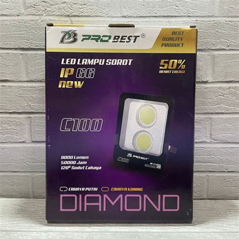 Jual Probest Diamond Lampu Sorot Led Cob W Sni Flood Light Ip