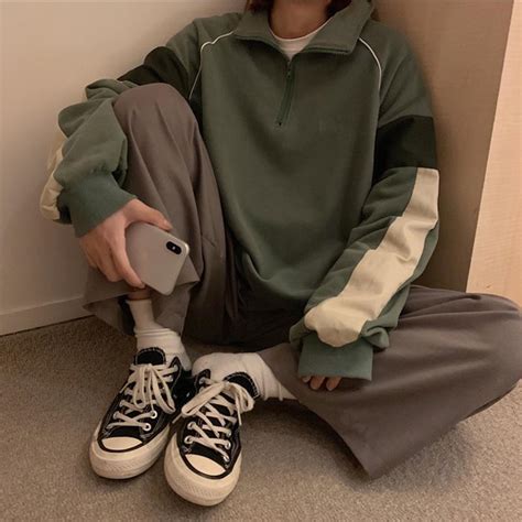 Itgirl Shop Oversized 90s Solid Colors Comfy Sweatshirt