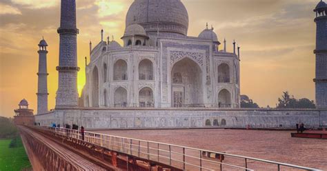 Vanuit Delhi Zonsopgang Taj Mahal Tour Met Entree Eten Getyourguide