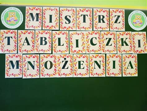 Mistrz Tabliczki Mno Enia W Klasach Trzecich Szko A Podstawowa Nr