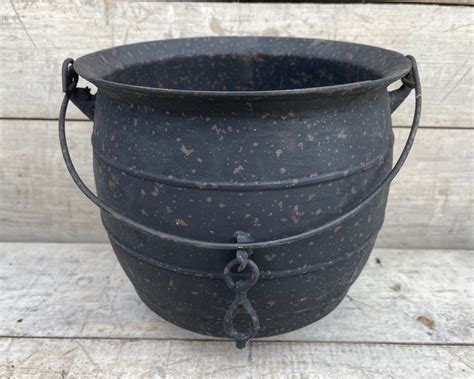 Rare Antique Cast Iron Cauldron HB Makers Mark 3 Legged Etsy