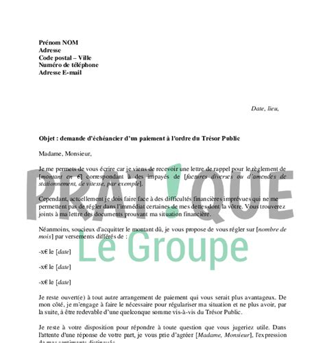 Lettre Demande De Paiement En Plusieurs Fois Financial Report