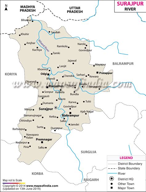 Surajpur River Map