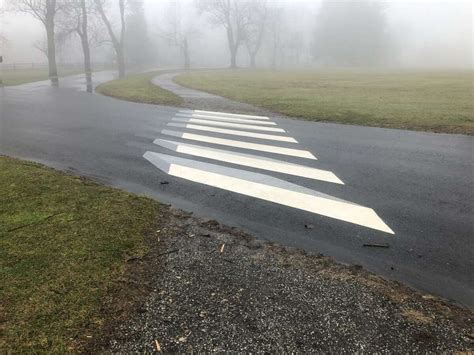 3D crosswalk(s) in Waveny Park in New Canaan