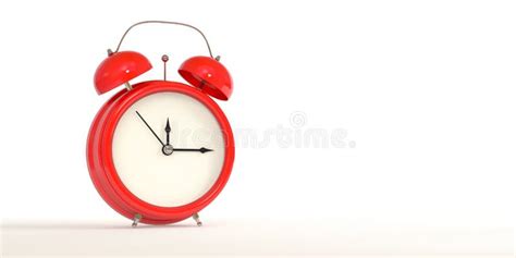 Red alarm clock stock illustration. Illustration of houseware - 104234763