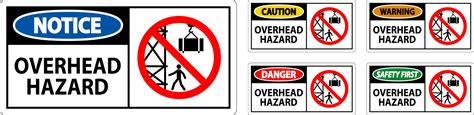 Danger Sign Overhead Hazard 29843782 Vector Art at Vecteezy