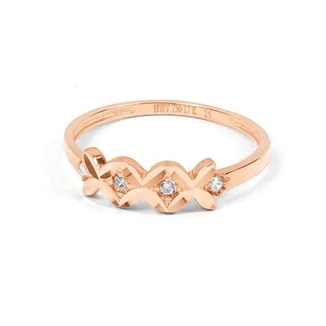 Cincin Emas Hwt Gold Eternal Collection Clk K Rose Gold