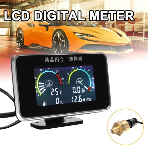 Medidor Digital Lcd En Para Coche Medidor De Presi N De Voltaje De