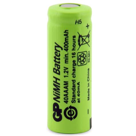 GP 1.2V 400mAh NiMH 2/3AAA Battery | Powercell