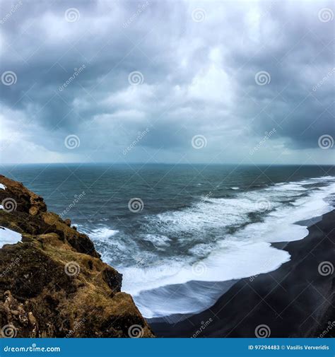 Black Sand Beach, Vik, stock image. Image of reynisfjara - 97294483