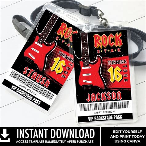 Backstage Passes Etsy