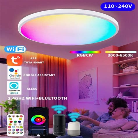 Kaufe Smart Lampe Wi Fi Led Raum Licht Decken Lampen F R Wohnzimmer